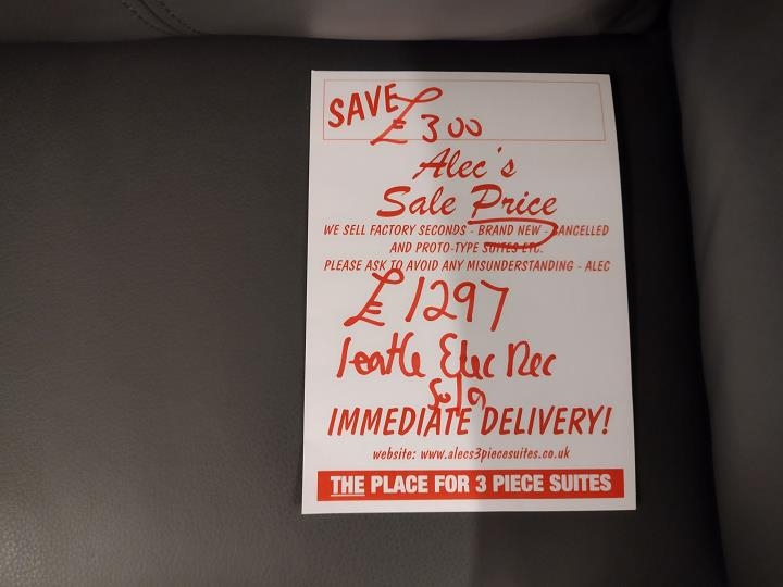 Sofa #8099 at Alec's clearance warehouse, Bolton
