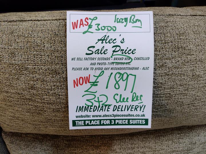 Sofa #8219 at Alec's clearance warehouse, Bolton
