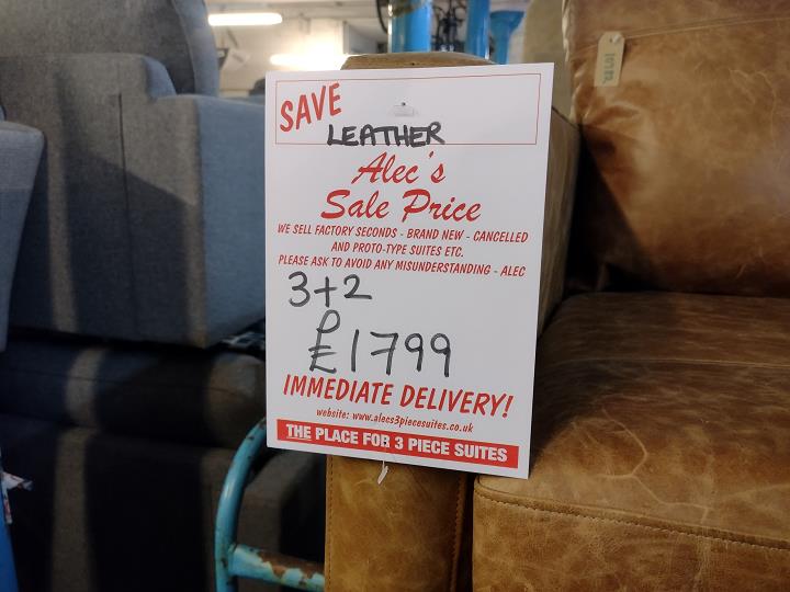 Sofa #8174 at Alec's clearance warehouse, Bolton
