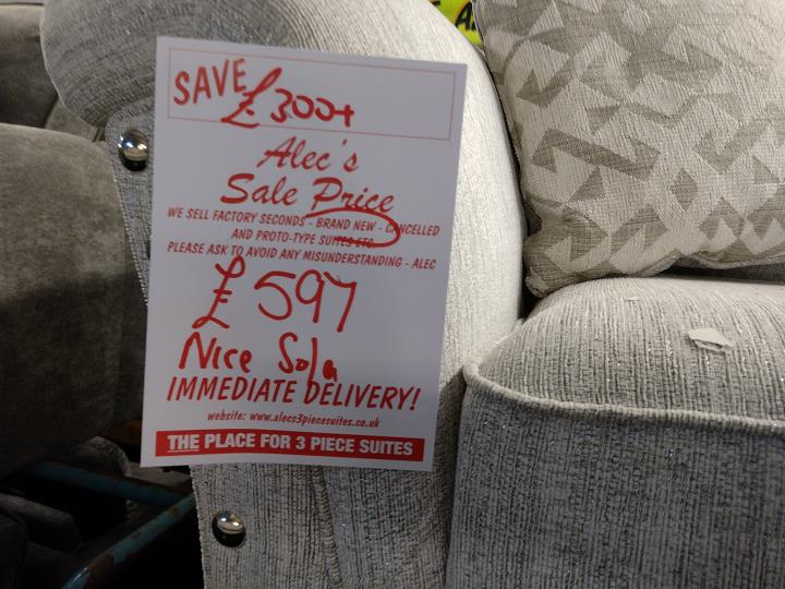 Sofa #8172 at Alec's clearance warehouse, Bolton