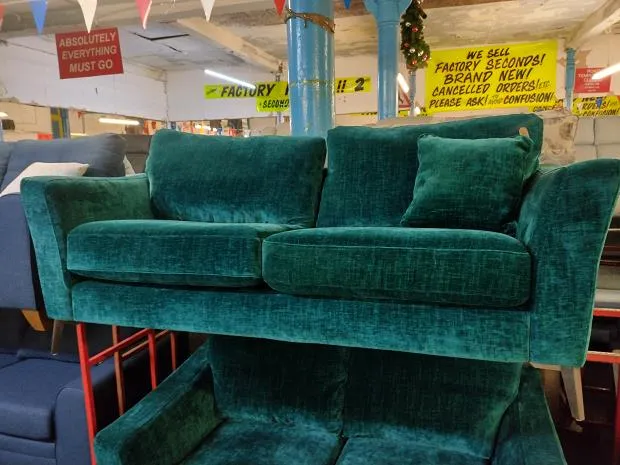 Sofa #11481 at Alec's clearance warehouse, Bolton