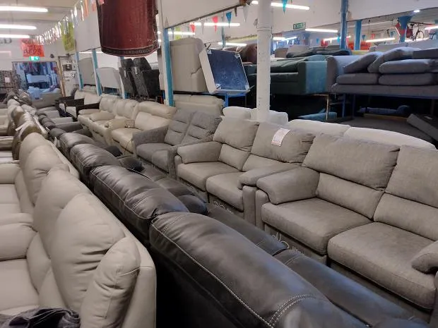 Sofa #11470 at Alec's clearance warehouse, Bolton