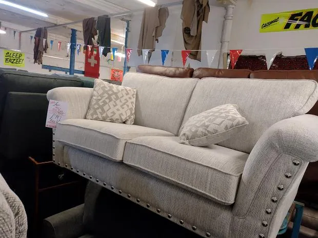 Sofa #11419 at Alec's clearance warehouse, Bolton