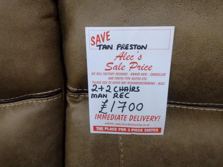 Sofa #8628 at Alec's clearance warehouse, Bolton