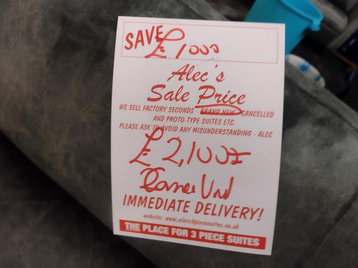 Sofa #8458 at Alec's clearance warehouse, Bolton