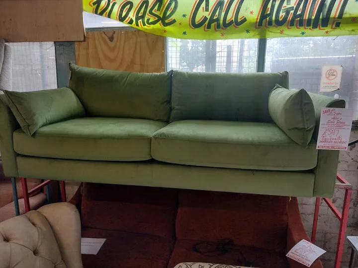 Sofa #8726 at Alec's clearance warehouse, Bolton