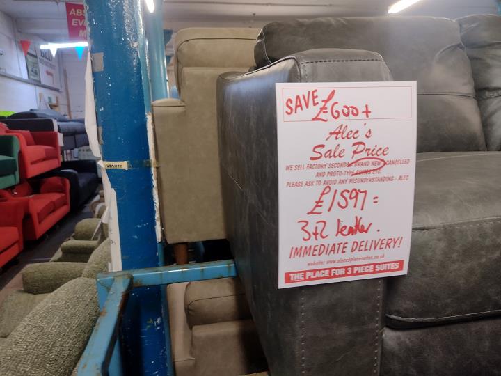 Sofa #8528 at Alec's clearance warehouse, Bolton