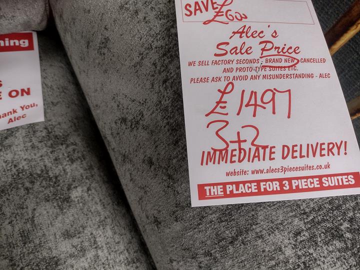 Sofa #8529 at Alec's clearance warehouse, Bolton