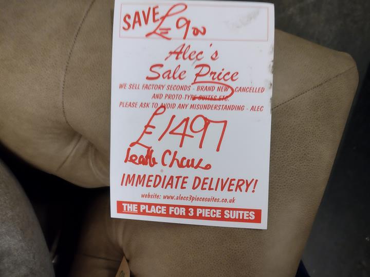 Sofa #8497 at Alec's clearance warehouse, Bolton