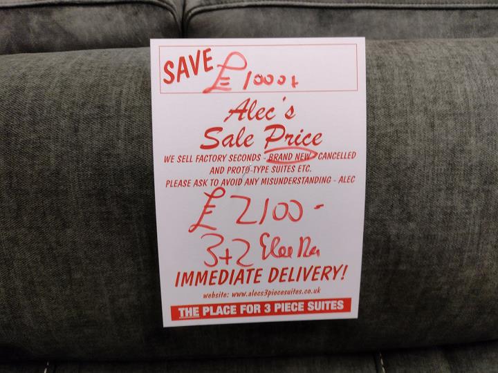 Sofa #9092 at Alec's clearance warehouse, Bolton