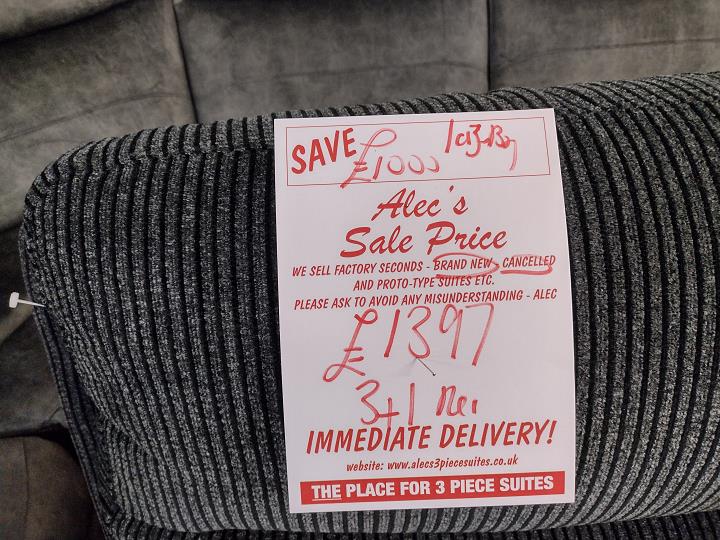 Sofa #9089 at Alec's clearance warehouse, Bolton