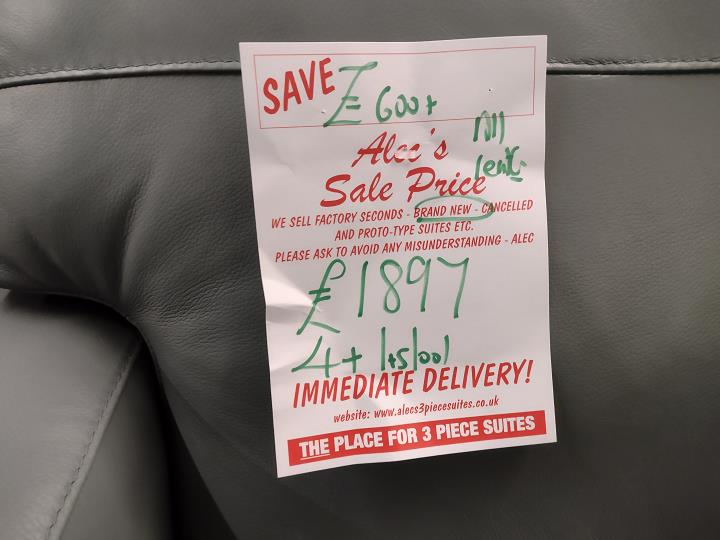 Sofa #9078 at Alec's clearance warehouse, Bolton
