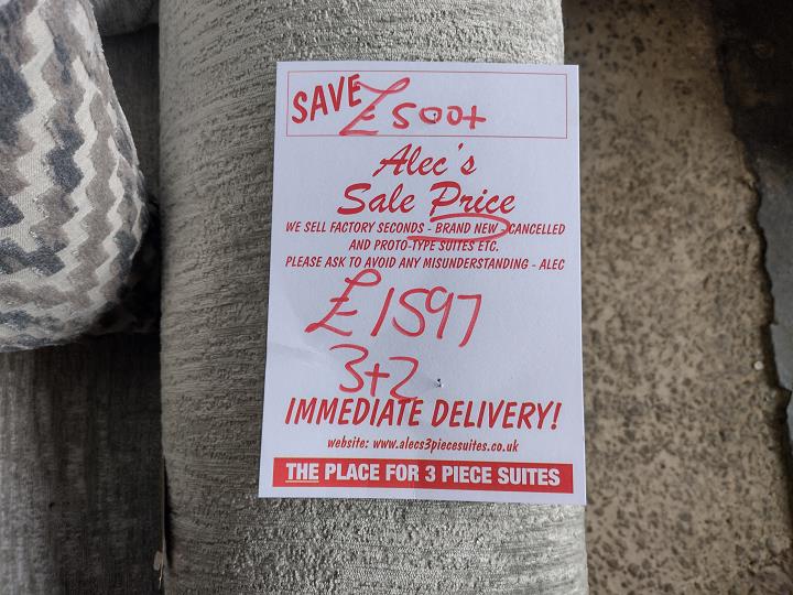 Sofa #9160 at Alec's clearance warehouse, Bolton