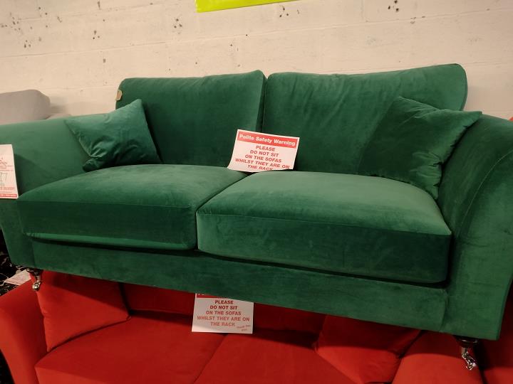 Sofa #9134 at Alec's clearance warehouse, Bolton