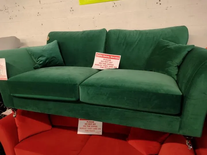 Sofa #9283 at Alec's clearance warehouse, Bolton