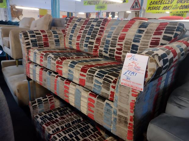 Sofa #8914 at Alec's clearance warehouse, Bolton