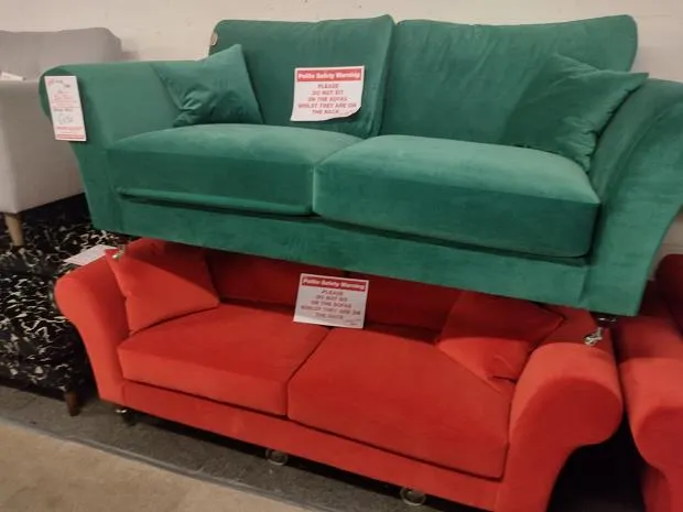 Sofa #8767 at Alec's clearance warehouse, Bolton