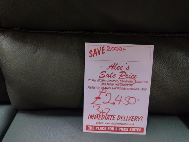 Sofa #9010 at Alec's clearance warehouse, Bolton