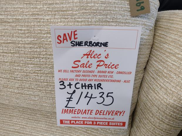 Sofa #8995 at Alec's clearance warehouse, Bolton