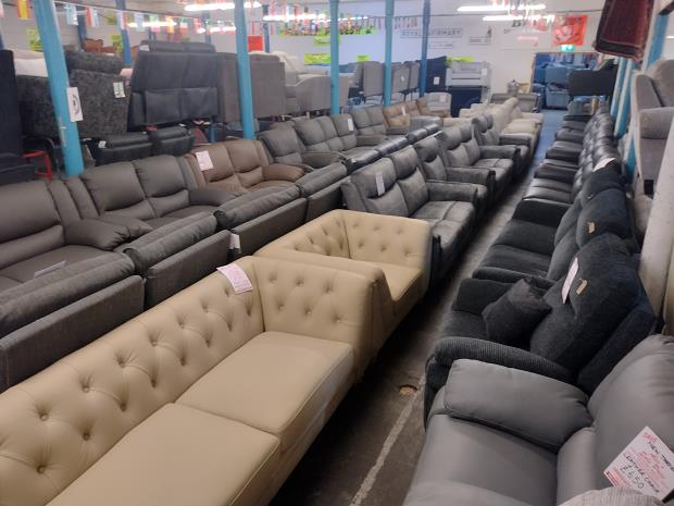 Sofa #8978 at Alec's clearance warehouse, Bolton