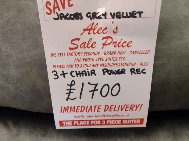 Sofa #8970 at Alec's clearance warehouse, Bolton