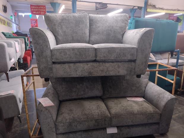 Sofa #8948 at Alec's clearance warehouse, Bolton