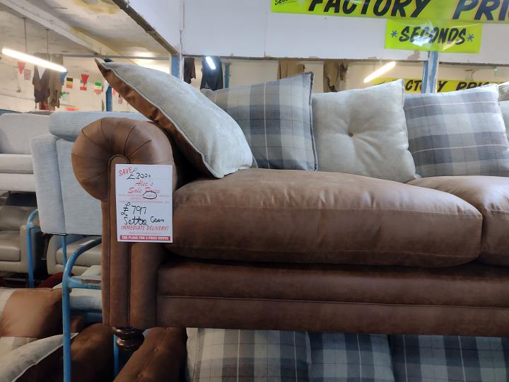 Sofa #10937 at Alec's clearance warehouse, Bolton