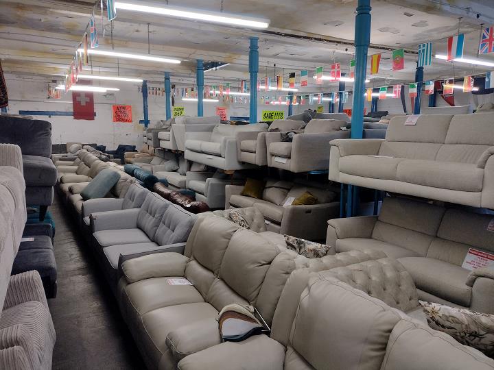 Sofa #11137 at Alec's clearance warehouse, Bolton
