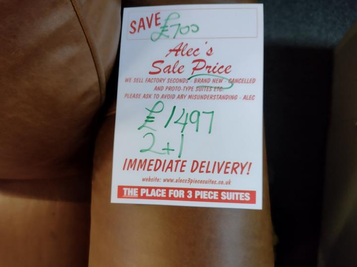 Sofa #9793 at Alec's clearance warehouse, Bolton