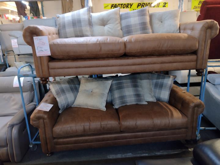 Sofa #9733 at Alec's clearance warehouse, Bolton
