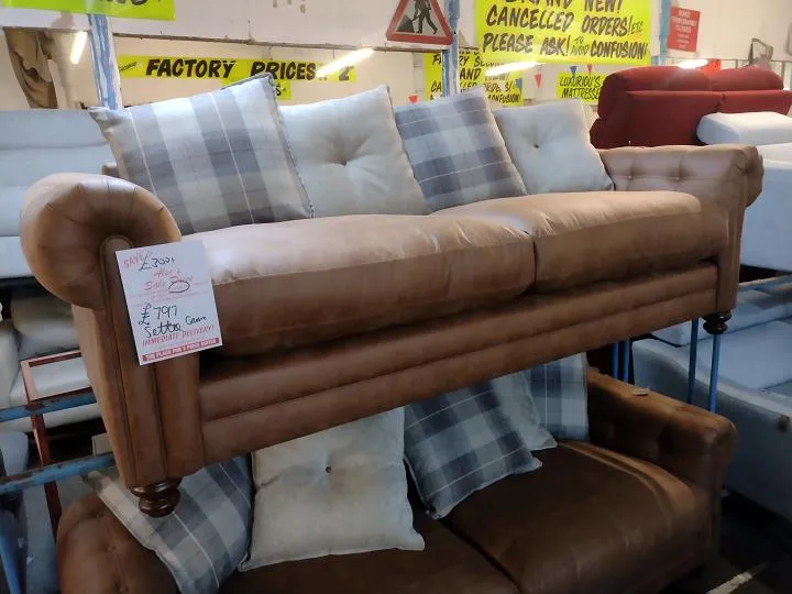 Sofa #9628 at Alec's clearance warehouse, Bolton