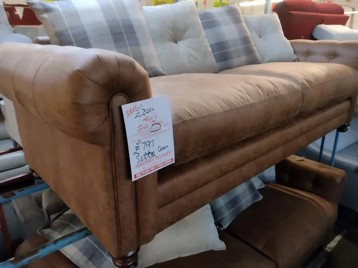Sofa #9619 at Alec's clearance warehouse, Bolton