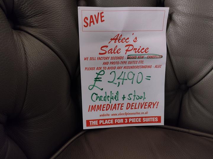 Sofa #9864 at Alec's clearance warehouse, Bolton