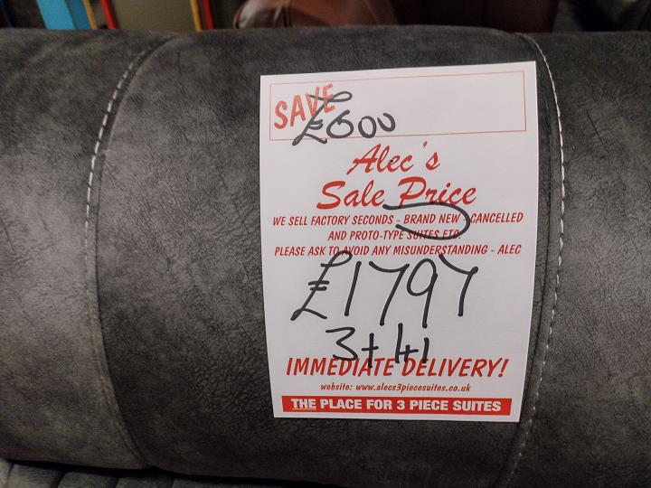 Sofa #9866 at Alec's clearance warehouse, Bolton