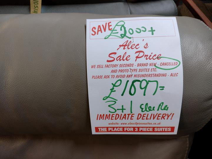 Sofa #9828 at Alec's clearance warehouse, Bolton