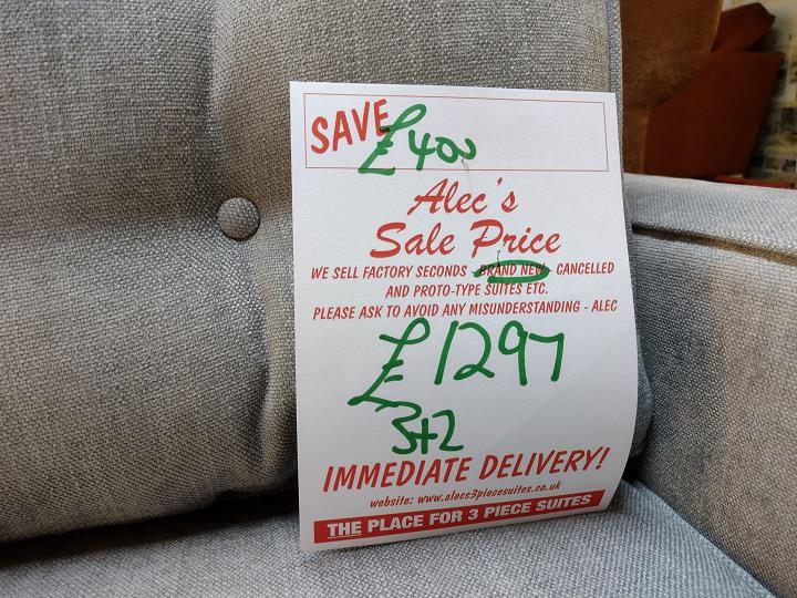 Sofa #9823 at Alec's clearance warehouse, Bolton
