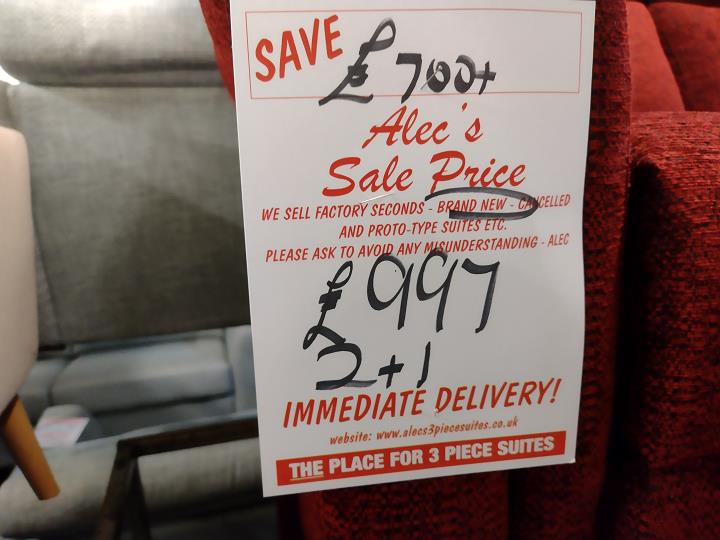 Sofa #9820 at Alec's clearance warehouse, Bolton