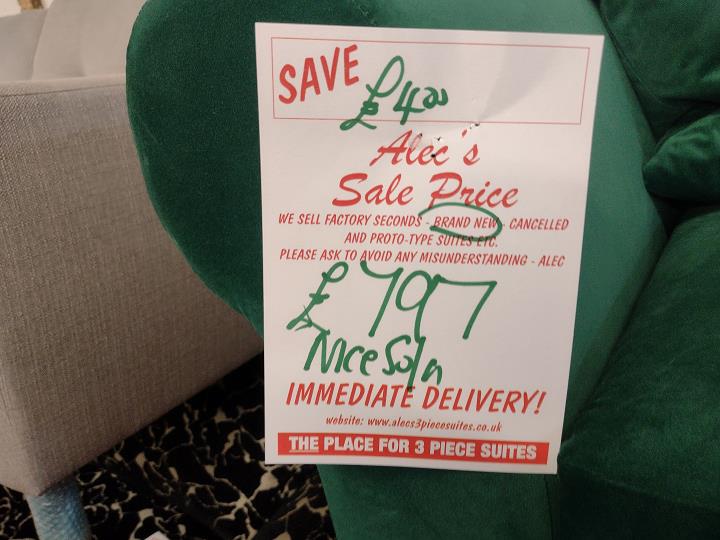 Sofa #9542 at Alec's clearance warehouse, Bolton