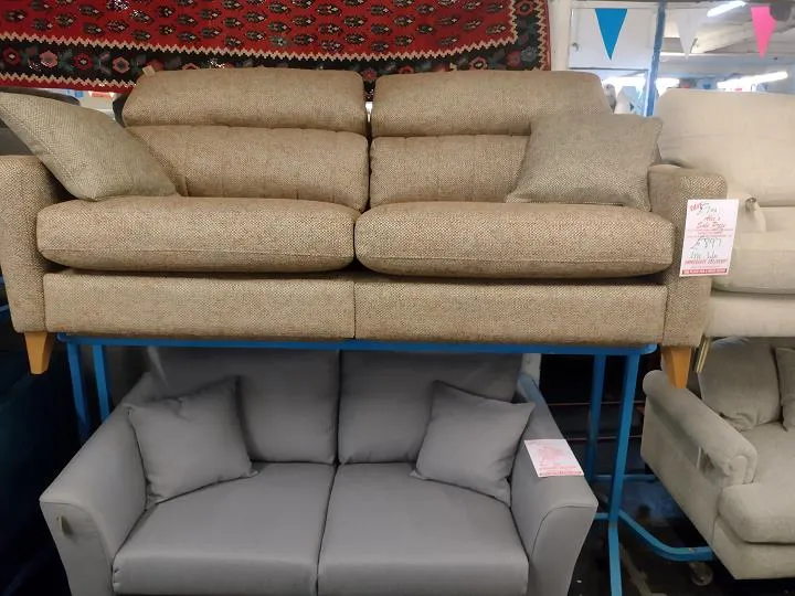 Sofa #9433 at Alec's clearance warehouse, Bolton