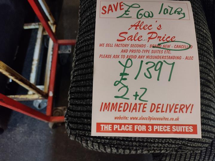 Sofa #9501 at Alec's clearance warehouse, Bolton