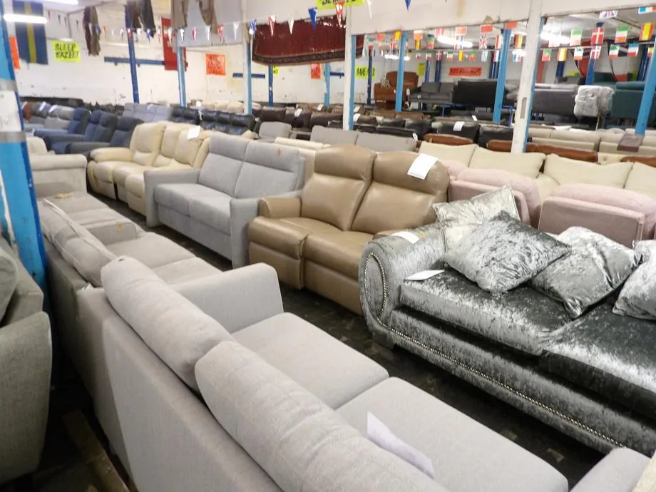 Sofa #6714 at Alec's clearance warehouse, Bolton