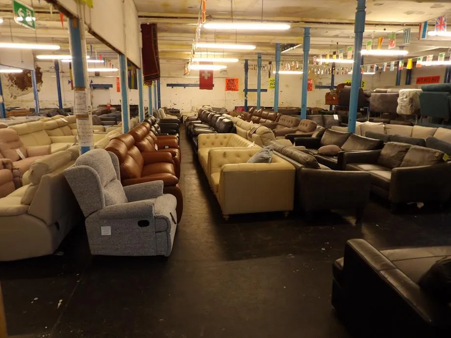 Sofa #6672 at Alec's clearance warehouse, Bolton