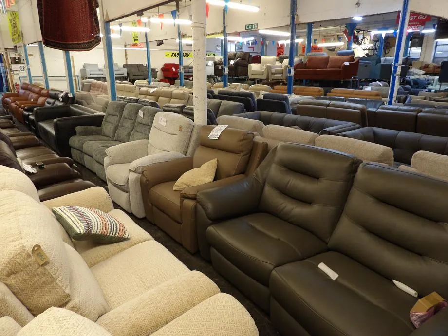 Sofa #6658 at Alec's clearance warehouse, Bolton