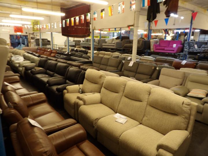 Sofa #7027 at Alec's clearance warehouse, Bolton