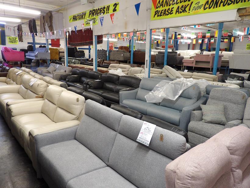 Sofa #7126 at Alec's clearance warehouse, Bolton
