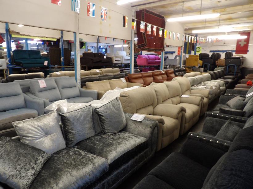 Sofa #7155 at Alec's clearance warehouse, Bolton