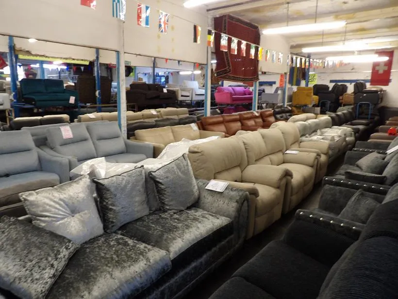Sofa #7242 at Alec's clearance warehouse, Bolton