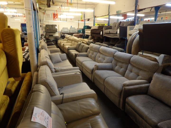 Sofa #7561 at Alec's clearance warehouse, Bolton