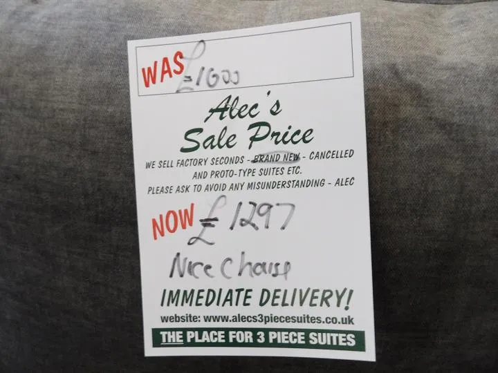 Sofa #7429 at Alec's clearance warehouse, Bolton
