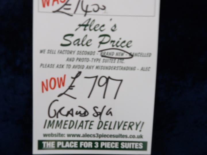 Sofa #7541 at Alec's clearance warehouse, Bolton